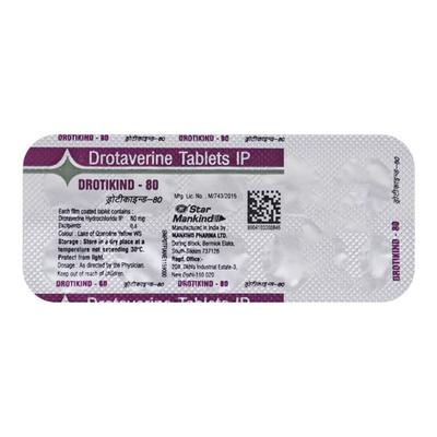 Drotikind 80mg Tablet 10'S - Muscle Spasm-Ant