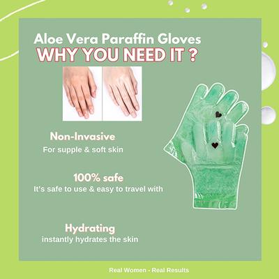 House of Beauty Aloe Vera Paraffin Hand Gloves-At Home Manicure For Soft, Smooth Hands (1Pair) 1's - Manicure & Pedicure Kits