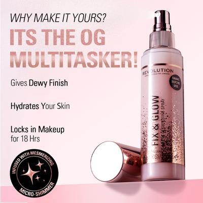Makeup Revolution Fix & Glow Fixing Spray 100 ml - Setting Spray