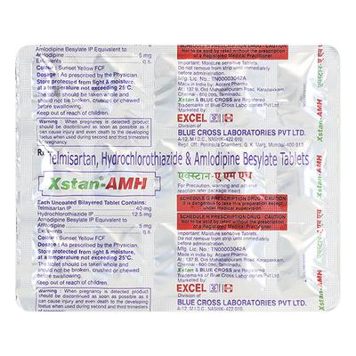 Xstan Amh Tablet 15'S - Hypertension-Ang