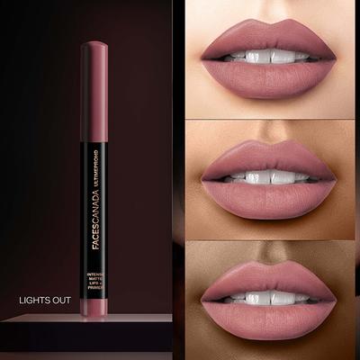 Faces Canada Ultime Pro Hd Intense Matte Lips + Primer - Lights Out 24, 9Hr Long Stay 1.4 gm - Lipstick Primers & Plumpers