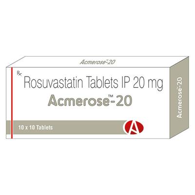 ACMEROSE 20 Tablet 10's - High Cholesterol-Dys