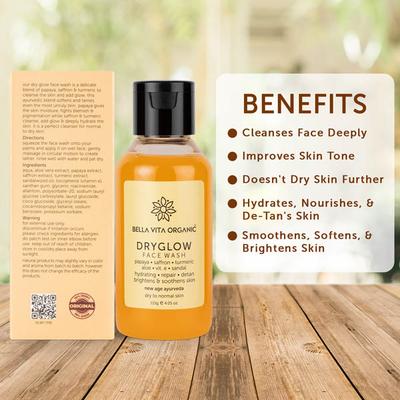 Bella Vita Organic Dryglow Natural Face Wash 115 gm - Face Wash & Cleansers