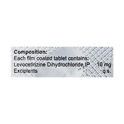 L CETRIVER 10 Tablet 10's - Allergies-Ant