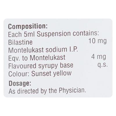 BILAZAP M MANGO FLAVOUR Suspension 60ml - Allergies-Ant