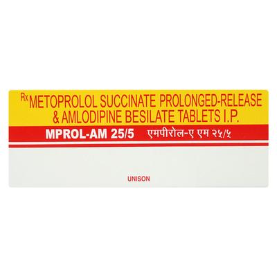 MPROL AM 25/5 Tablet 10's - Hypertension-Bet