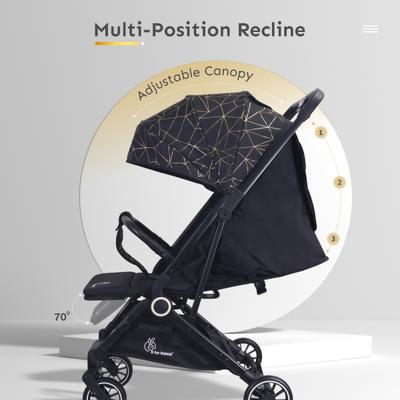 R for Rabbit Pocket Air Stroller - Black 1's - Baby Safety