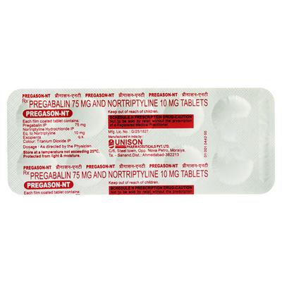 Pregason NT Tablet 10'S - Neuropathic Pain-Dru