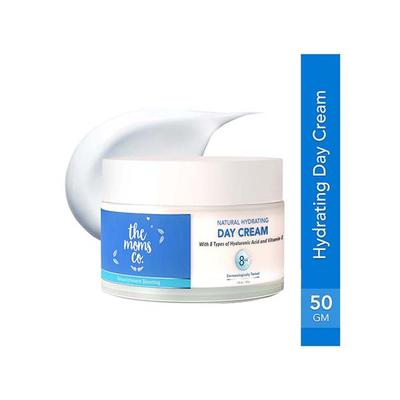 The Moms Co Natural Hydrating Day Cream with Vitamin E and 8 Types of Hyaluronic Acid 50 gm - Face Moisturizers