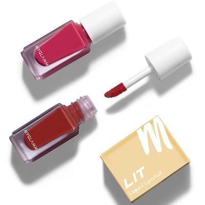 Myglamm Lit 2 In 1 Liquid Matte Lipstick - Hot Mama 4 Gm - Liquid Lipsticks