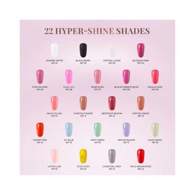 Just Herbs Nail Polish 21 Chemical Free Formula, Quick Dry, Glossy, Black Berry 6 ml - Nail Polish