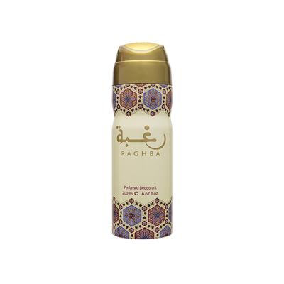Lattafa Raghba for Men Imported Long Lasting Perfumed Deodorant Spray 200 ml - Men Deodorants/Roll-Ons