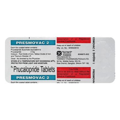 Presmovac 2mg Tablet 10'S - Constipation-Lax