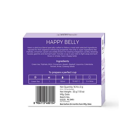 TGL Co. Tea Bag - Happy Belly 16's - Green/Herbal Teas