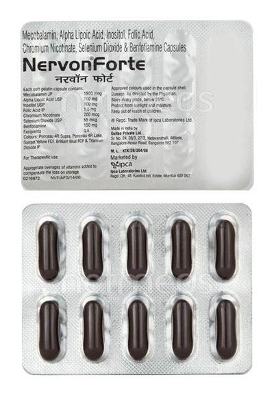 Nervon Forte Capsule 10'S - Supplements-Vam