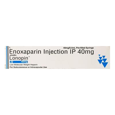 Lonopin 40mg Injection 0.4ml - Blood Clot-Ant