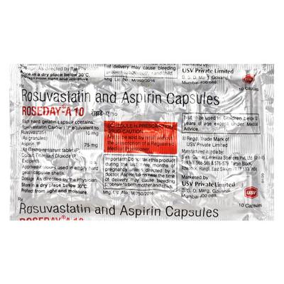 Roseday A 10mg Capsule 10'S - High Cholesterol-Dys