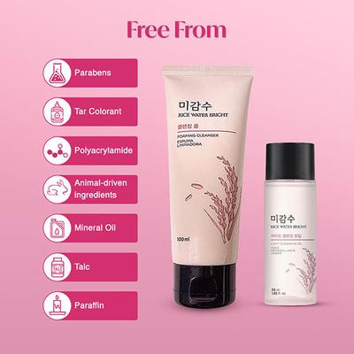 The Face Shop Rice Water Bright Trial Kit 155 ml - Makeup Kits & Sets