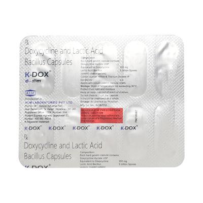 K DOX Capsule 10's - Bacterial Infections-OAB