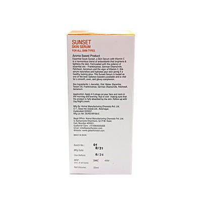 Essential Souls Sunset Skin Serum 20ml - Face Gels