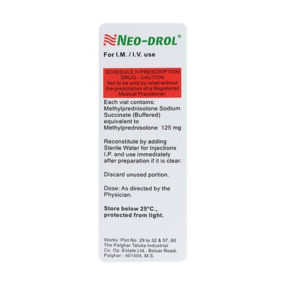 Neodrol 125mg Injection 1's - Hormonal Therapy-Cor
