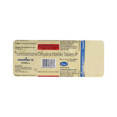 LEVOCETRIZEN 10mg Tablet 10's - Allergies-Ant