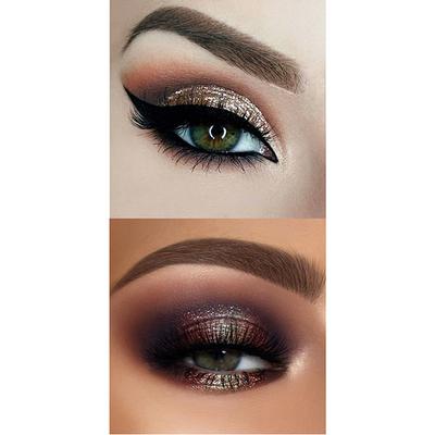 Miss Rose 18 Color Glitter Eyeshadow Palette 7001 - 83 M2 20 gm - Face Palettes