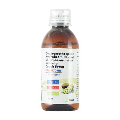 Tossex DMR Sugar Free Colourless Kiwi Flavour Syrup 100ml - Cough And Cold-Cou