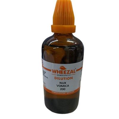 Wheezal Nux Vomica 200 Dilution 100 ml - Dilutions