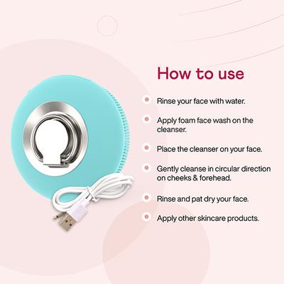 Winston Rechargeable Battery Operated Electric Mini Face Cleanser Deep Facial Cleansing 150 gm - Massagers
