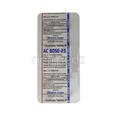 AC Bose 25mg Tablet 10'S - Diabetes-Ant