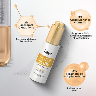 Kaya Gluta Glow Face Serum Pigmentation Reduction, Uv Damage Repairs 30 ml - Face Serum
