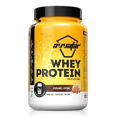 Avvatar Whey Protein - Caramel Creme Flavour (Jar) 1 kg - Whey Proteins