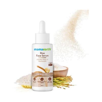 Mamaearth Rice Face Serum for Glowing Skin With Rice Water & Niacinamide for Glass Skin 30 ml - Face Serum
