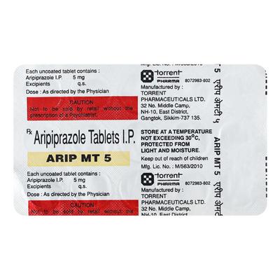 Arip MT 5mg Tablet 15'S - Schizophrenia-Aps
