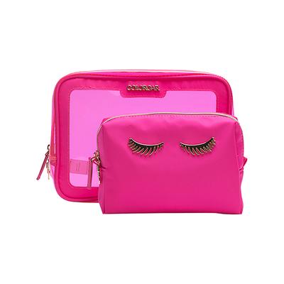 Colorbar Lips and Lashes Box Pouch - Neon Pink 240gm 1's - Makeup Pouches