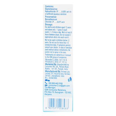 OTRIVIN OXY FAST RELIEF ADULT Nasal Spray 10ml - Nasal Congestion-Nas