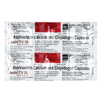 Astin CV 20 Capsule 10'S - High Cholesterol-Dys