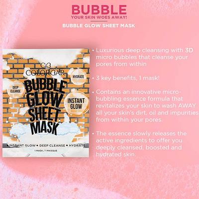 Colorbar Bubble Glow Sheet Mask 28 gm - Sheet Masks