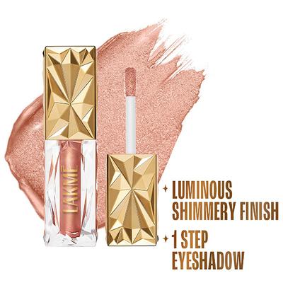 Lakme Be-jewel Satin Eye Tint One-Step Liquid Eyeshadow - 01 Quartz 4.5 ml - Eyeshadow, Bases & Primers