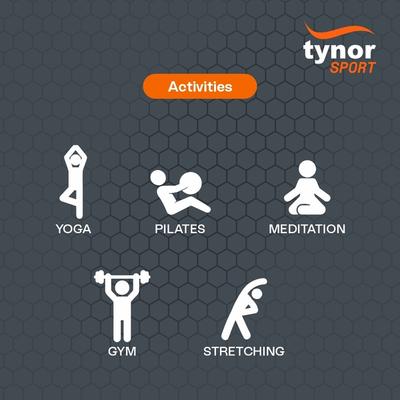 Tynor Yoga Mat TPE - Purple (8 mm) 1's - Gym Accessories