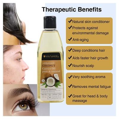 Soulflower Coldpressed Coconut Carrier Oil 225 ml - Hair Oils
