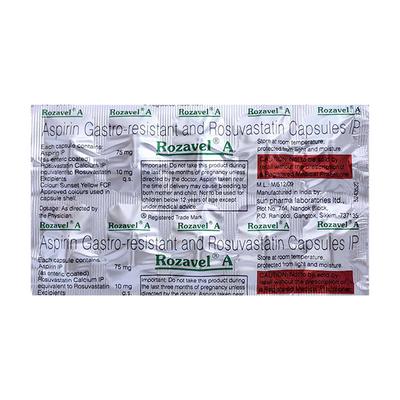 Rozavel A Capsule 10'S - High Cholesterol-Dys