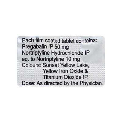 Pregabid NT 50mg Tablet 10'S - Neuropathic Pain-Dru