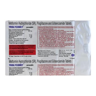 Triglycomet Tablet 10'S - Diabetes-Ant
