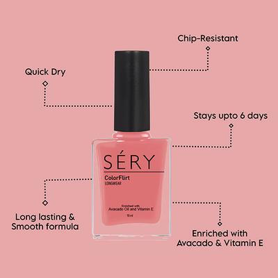 SERY Colorflirt Nail Paint- Friendly Flirt 10 gm - Nail Polish