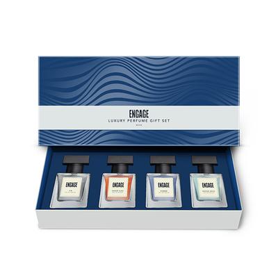 Engage Luxury Perfume Gift Pack for Men, Travel Sized Assorted Pack, 25ml each 4's - Men Perfumes (Edt/Edp)
