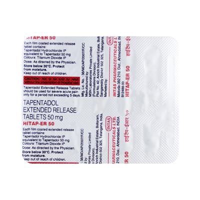 HITAP ER 50 Tablet 15's - Pain relief-Ana