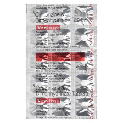Vertizac Tablet 15'S - Vertigo-Ant
