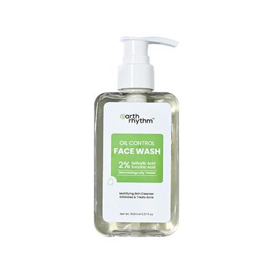 Earth Rhythm Oil Control Face Wash 150 gm - Face Wash & Cleansers